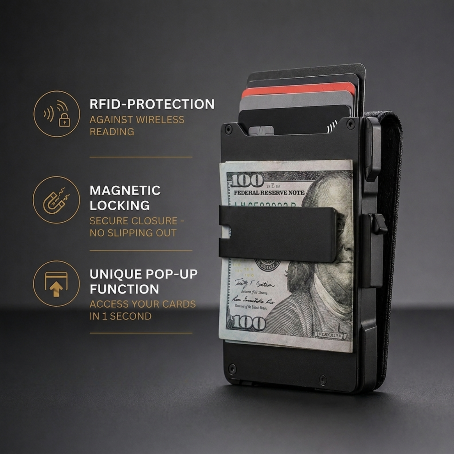 Avendore MagVault® Minimalist Wallet - Maximum Capacity. Minimal Footprint.