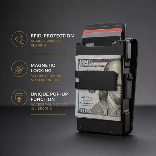 Avendore MagVault® Minimalist Wallet - Maximum Capacity. Minimal Footprint.