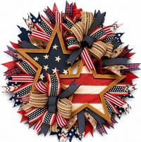 Patriotic Starburst Americana Wreath