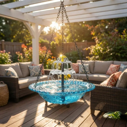 🎉 Special Offer Today Only!🐦Solar Cascade Hanging Bird Bath Fountain
