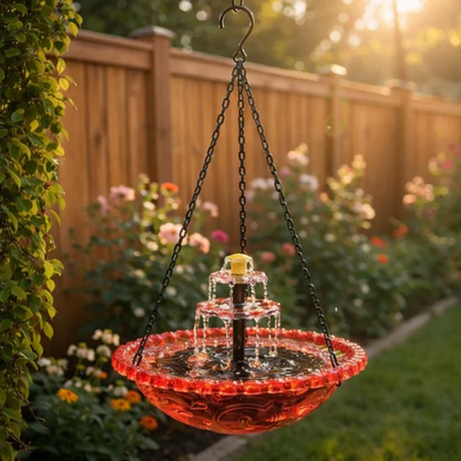🎉 Special Offer Today Only!🐦Solar Cascade Hanging Bird Bath Fountain